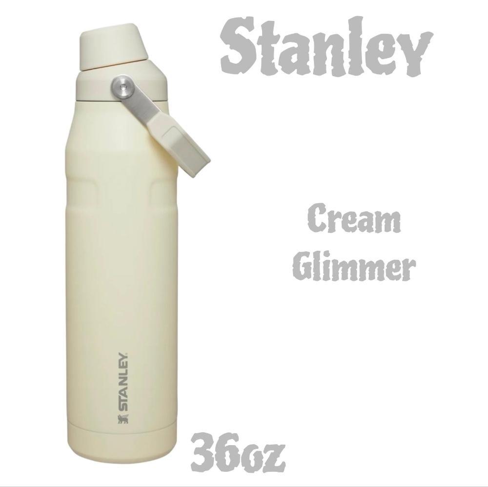 Stanley IceFlow Fast Flow Water Bottle "Cream Glimmer" 36OZ NEW